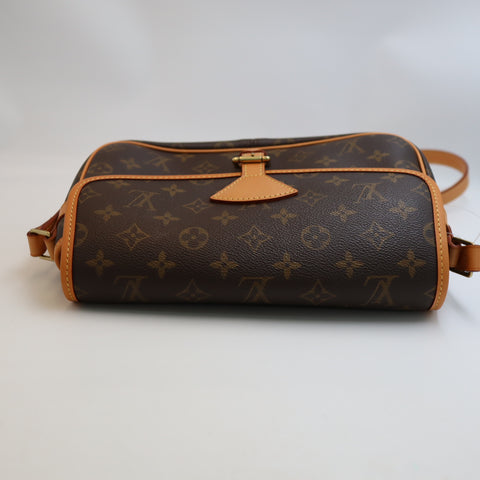Pre-Owned #BP72240 Louis Vuitton Monogram Sologne Crossbody Bag Brown M42250