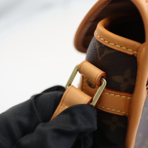 Pre-Owned #BP72240 Louis Vuitton Monogram Sologne Crossbody Bag Brown M42250