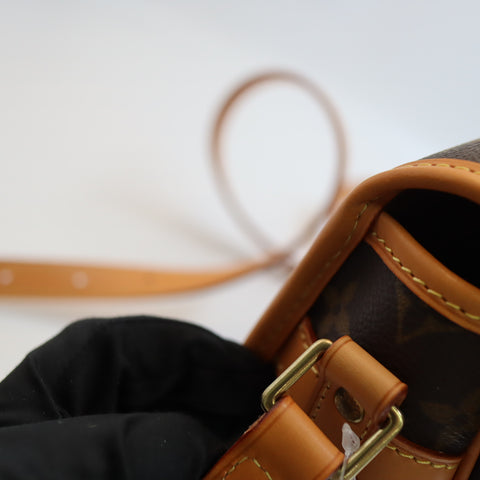 Pre-Owned #BP72240 Louis Vuitton Monogram Sologne Crossbody Bag Brown M42250