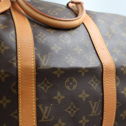 Pre-Owned #1956 Louis Vuitton Monogram Keepall 50 Travel Bag Brown M41426