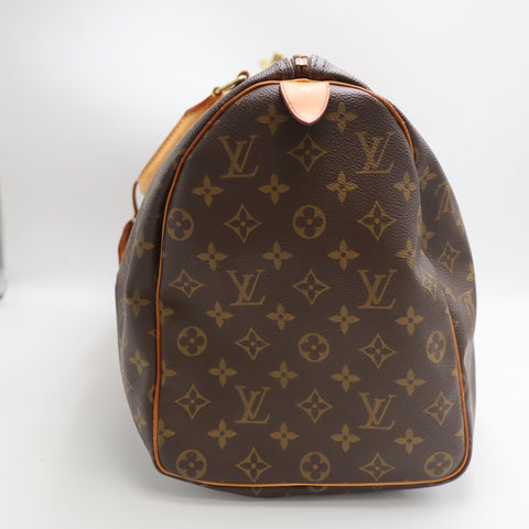 Pre-Owned #1953 Louis Vuitton Monogram Keepall 45 Travel Bag Brown M41428