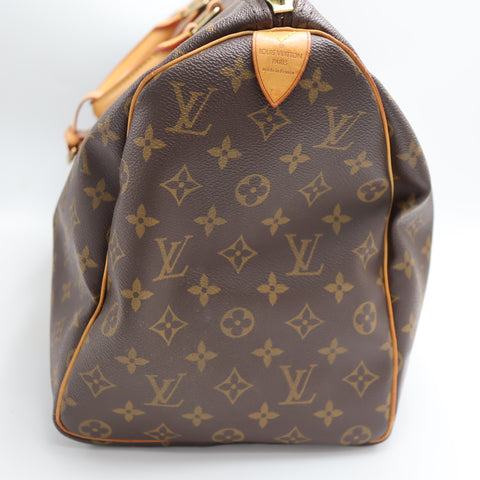 Pre-Owned #1953 Louis Vuitton Monogram Keepall 45 Travel Bag Brown M41428