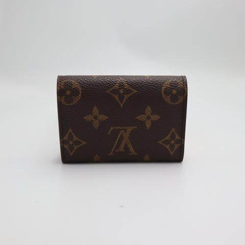 Pre-Owned #3235-2 Louis Vuitton Monogram Porte Monnaie Flat Coin Case Brown M61930