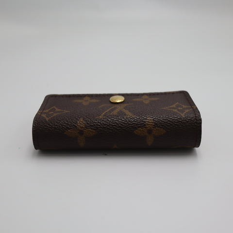 Pre-Owned #3235-2 Louis Vuitton Monogram Porte Monnaie Flat Coin Case Brown M61930