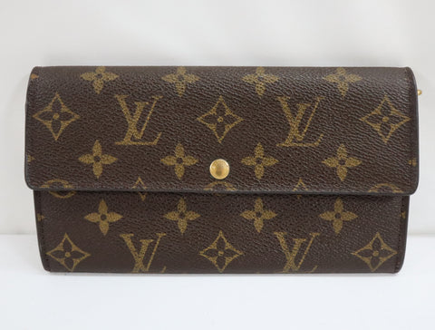 Pre-Owned #72823 Louis Vuitton Monogram Portefeuille Sarah Bifold Wallet Long Wallet M61734