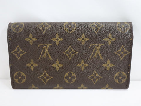Pre-Owned #72823 Louis Vuitton Monogram Portefeuille Sarah Bifold Wallet Long Wallet M61734
