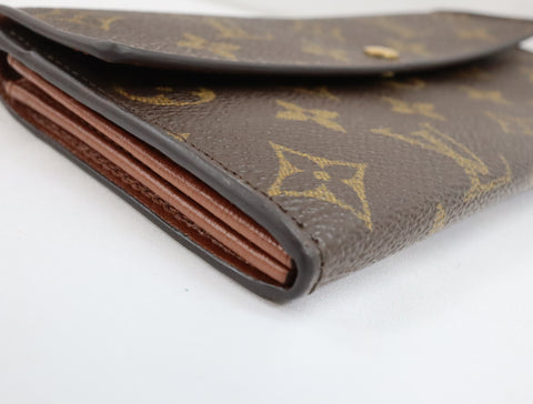 Pre-Owned #72823 Louis Vuitton Monogram Portefeuille Sarah Bifold Wallet Long Wallet M61734