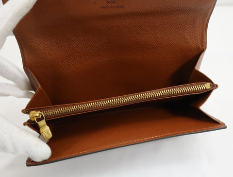 Pre-Owned #72823 Louis Vuitton Monogram Portefeuille Sarah Bifold Wallet Long Wallet M61734