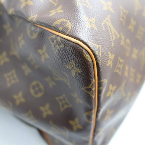 Pre-Owned #1954 Louis Vuitton Monogram Keepall 55 Travel Bag Brown M41424