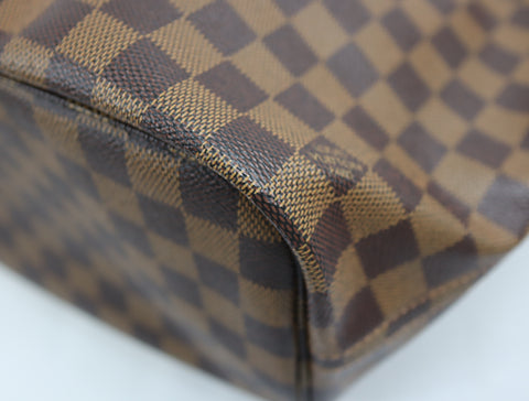 Pre-Owned #BP20782 Louis Vuitton Damier Ebene Neverfull MM Tote Bag N51105