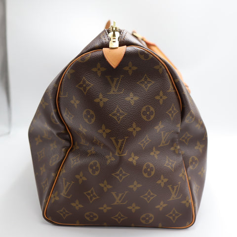 Pre-Owned #1952 Louis Vuitton Monogram Keepall 50 Travel Bag Brown M41426