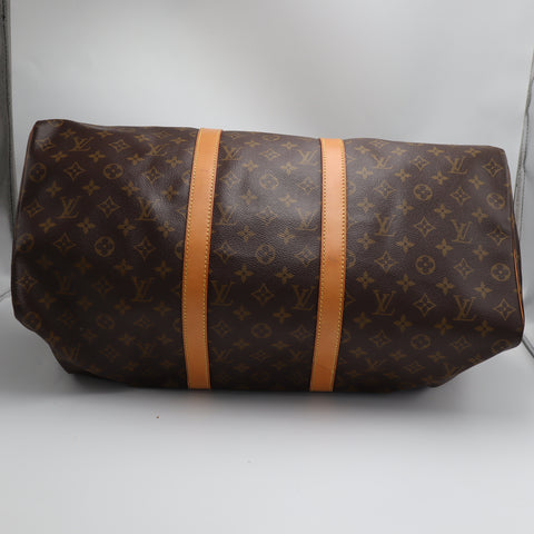 Pre-Owned #1952 Louis Vuitton Monogram Keepall 50 Travel Bag Brown M41426