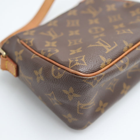 Pre-Owned #62424 Louis Vuitton Monogram Viva Cite PM Crossbody Bag Brown M51165