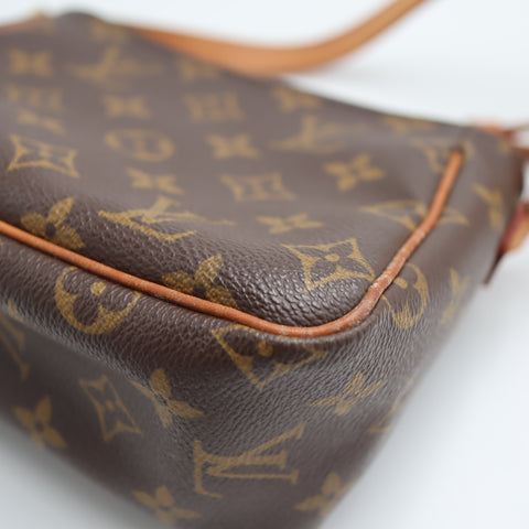 Pre-Owned #62424 Louis Vuitton Monogram Viva Cite PM Crossbody Bag Brown M51165