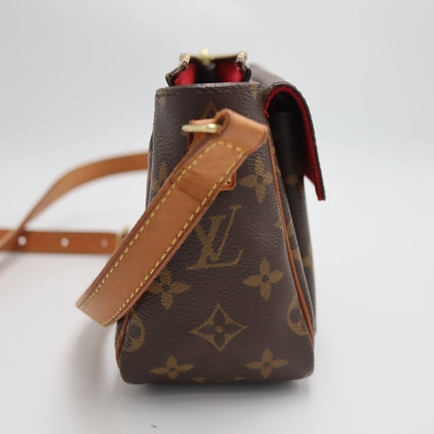 Pre-Owned #62424 Louis Vuitton Monogram Viva Cite PM Crossbody Bag Brown M51165