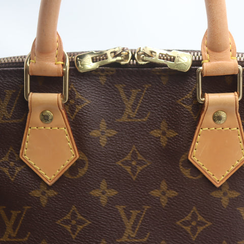 Pre-Owned #1160 Louis Vuitton Monogram Alma PM Hand bag Brown M51130