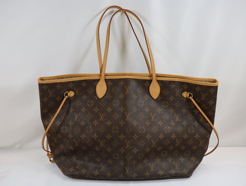 Pre-Owned #BP ALAN05233 Louis Vuitton Monogram Neverfull GM Tote Bag M40157