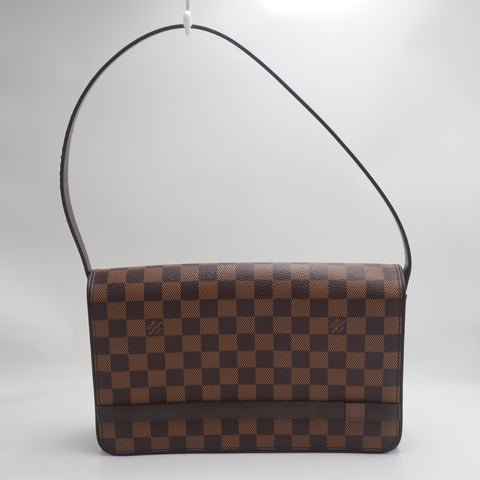 Pre-Owned #71426 Louis Vuitton Damier Ebene Tribeca Ron Shoulder Bag N51160