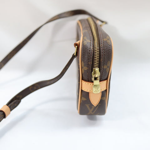 Pre-Owned #BP8275 Louis Vuitton Monogram Pochette Marly Bandouliere Crossbody Bag M51828