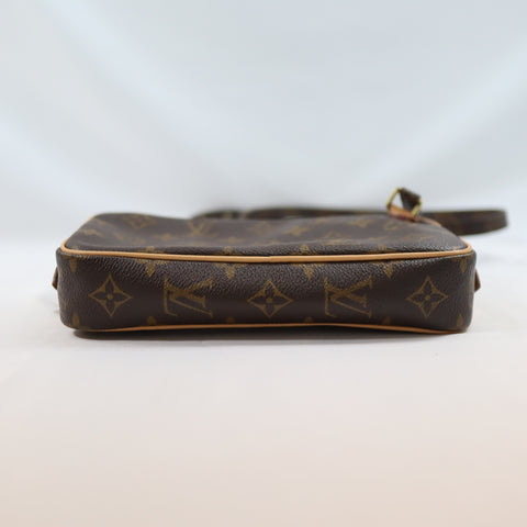 Pre-Owned #BP8275 Louis Vuitton Monogram Pochette Marly Bandouliere Crossbody Bag M51828