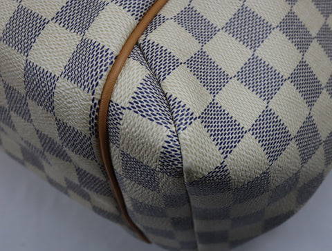 Pre-Owned #BPR09121 Louis Vuitton Damier Azur Totally MM Tote Bag N51262