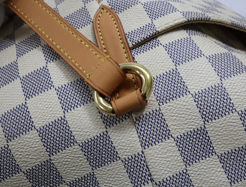 Pre-Owned #BPR09121 Louis Vuitton Damier Azur Totally MM Tote Bag N51262