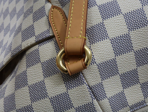 Pre-Owned #BPR09121 Louis Vuitton Damier Azur Totally MM Tote Bag N51262