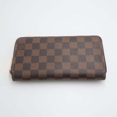 Pre-Owned #71359 Louis Vuitton Damier Zippy Wallet Round Zip Long Wallet N60015