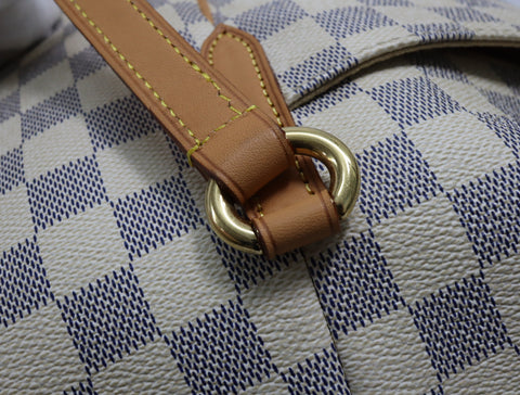 Pre-Owned #BPR09121 Louis Vuitton Damier Azur Totally MM Tote Bag N51262