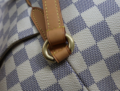 Pre-Owned #BPR09121 Louis Vuitton Damier Azur Totally MM Tote Bag N51262