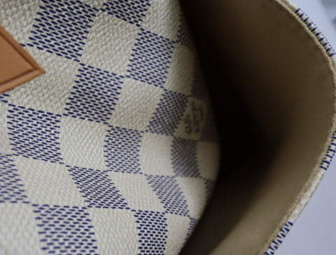 Pre-Owned #BPR09121 Louis Vuitton Damier Azur Totally MM Tote Bag N51262