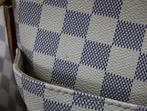 Pre-Owned #BPR09121 Louis Vuitton Damier Azur Totally MM Tote Bag N51262