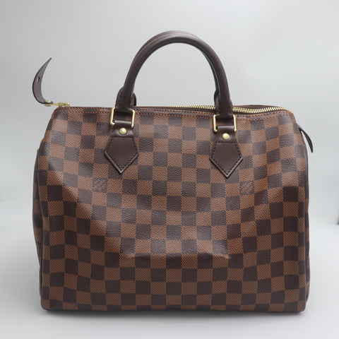 Pre-Owned #71430 Louis Vuitton Damier Speedy 30  Hand Bag Boston Bag N41531