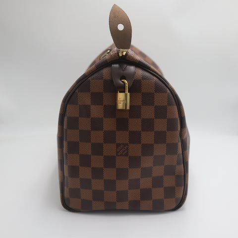 Pre-Owned #71430 Louis Vuitton Damier Speedy 30  Hand Bag Boston Bag N41531