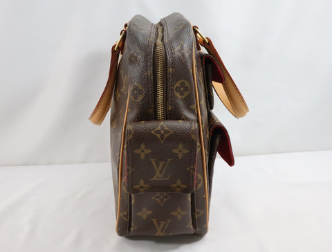 Pre-Owned #BP1428-7 Louis Vuitton Monogram Excentri Cite Hand Bag M51161