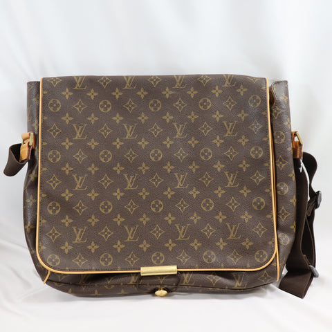 Pre-Owned #BP41-10 Louis Vuitton Monogram Abbesses Messenger Bag Brown
