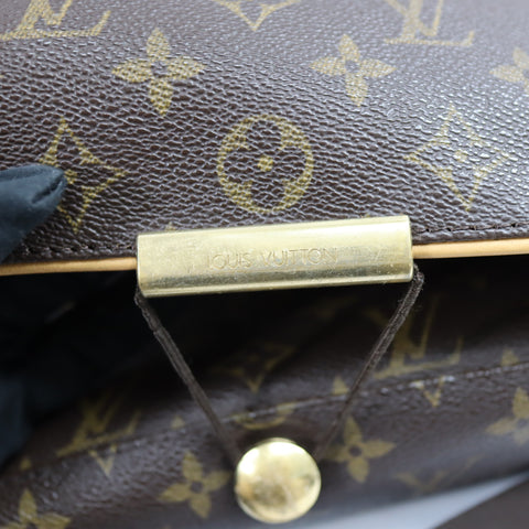 Pre-Owned #BP41-10 Louis Vuitton Monogram Abbesses Messenger Bag Brown