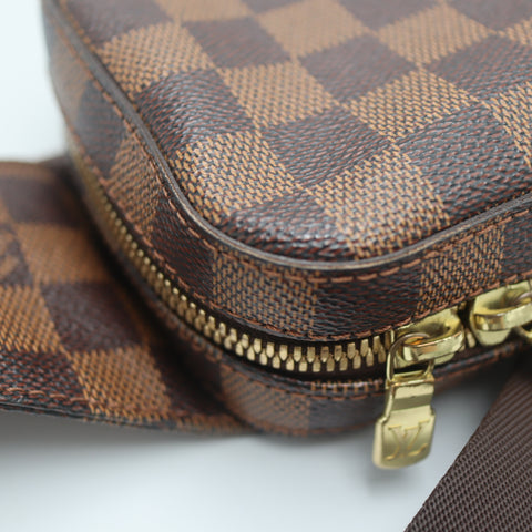 Pre-Owned #71373 Louis Vuitton Damier Ebene Geronimos Crossbody Bag N51994