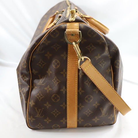Pre-Owned #303-5 Louis Vuitton Monogram Keepall Bandouliere 50 Travel Bag Boston Bag M41416