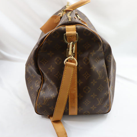 Pre-Owned #303-5 Louis Vuitton Monogram Keepall Bandouliere 50 Travel Bag Boston Bag M41416