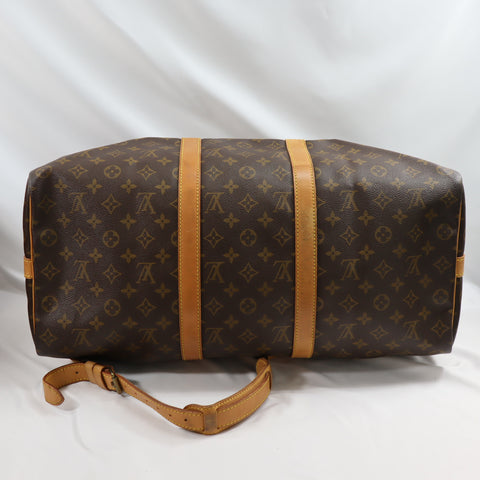 Pre-Owned #303-5 Louis Vuitton Monogram Keepall Bandouliere 50 Travel Bag Boston Bag M41416