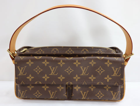 Pre-Owned #R05155 #BP53920 Louis Vuitton Damier Azur Galliera PM   Louis Vuitton Monogram Viva Cite MM shoulder Hand bag M51164