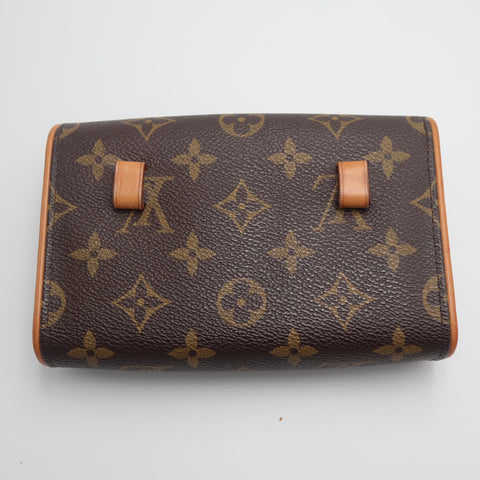 Pre-Owned #71404 Louis Vuitton Monogram Pochette Florentine Clutch bag  waist belt S M51855