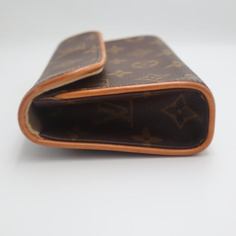 Pre-Owned #71404 Louis Vuitton Monogram Pochette Florentine Clutch bag  waist belt S M51855