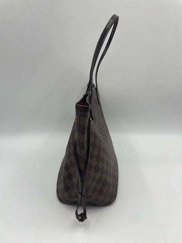 Pre-Owned #BP05240 Louis Vuitton Damier Ebene Neverfull MM Tote Bag N51105