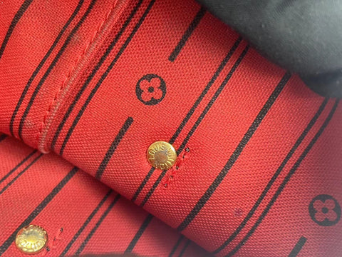 Pre-Owned #BP05240 Louis Vuitton Damier Ebene Neverfull MM Tote Bag N51105