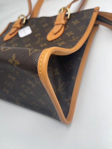 Pre-Owned #96082 Louis Vuitton Monogram Popincourt Haut Shoulder Bag Brown M40007