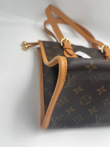 Pre-Owned #96082 Louis Vuitton Monogram Popincourt Haut Shoulder Bag Brown M40007