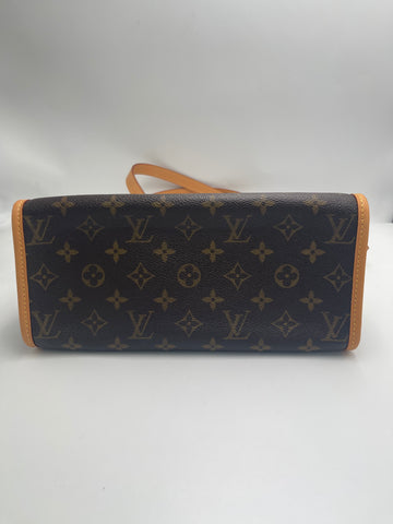 Pre-Owned #96082 Louis Vuitton Monogram Popincourt Haut Shoulder Bag Brown M40007