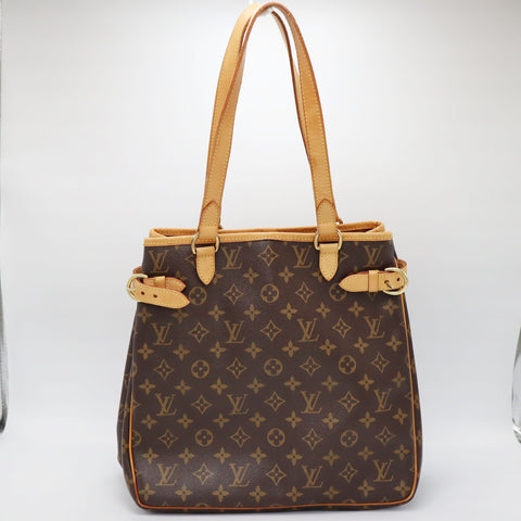 Pre-Owned #0156 LOUIS VUITTON Monogram Batignolles Vertical Brown M51153